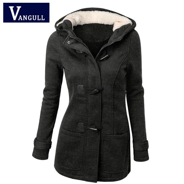 

women trench coat 2018 spring autumn women's overcoat female long hooded coat zipper horn button outwear, Tan;black