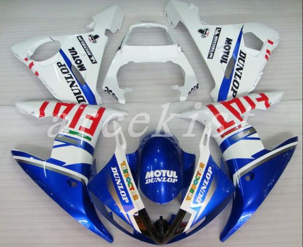

new abs motorcycle fairings kits for yamaha yzf-r6 2003 2004 2005 yzf r6 03 04 05 yzf600 yzfr6 03-05 fairing set blue red fiat