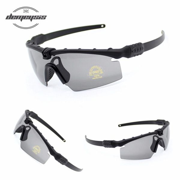 

tactical polarized glasses goggles -proof army sunglasses with 3 lens men shooting eyewear motorcycle gafas