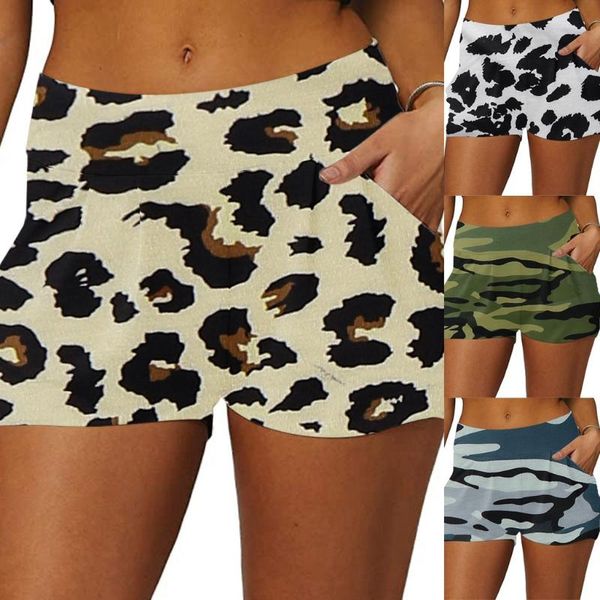 

summer women shorts sports high waist shorts athletic gym workout fitness yoga leggings briefs athletic breathable ultra soft, White;red