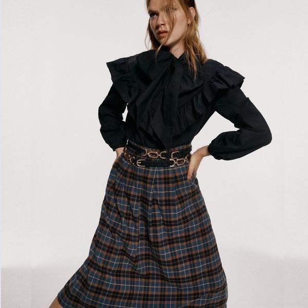 

za official website belt style creative personality artificial leather waist alloy chain alloy chain seal, Black;brown