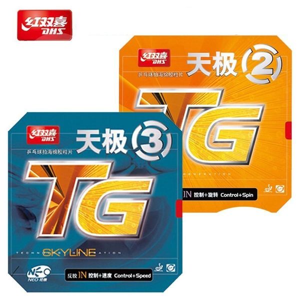 

original dhs neo skyline tg 2 tg (quick attack / loop drive) pips-in table tennis (pingpong) rubber with sponge