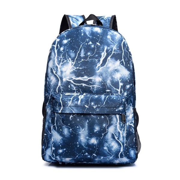 

fashion night luminous canvas backpack large capacity daypack travel bookbag schoolbag for boys girls teenagers