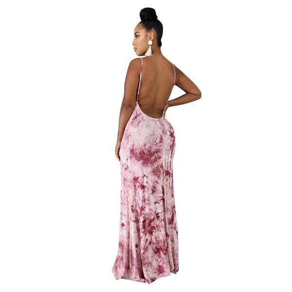 

new spring summer floral print spaghetti backless night club party elastic bodycon maxi long camis dresses for women, White;black
