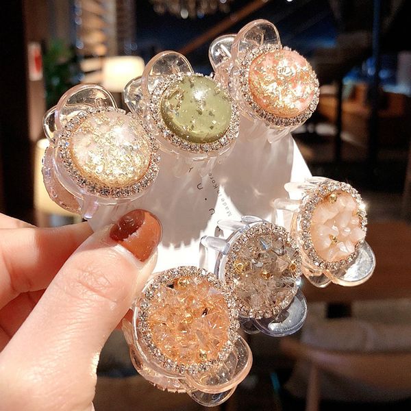 

new woman crystal hair claw clip girls hairpins chic hair crab women accessories girls hairgrip barrettes headwear
