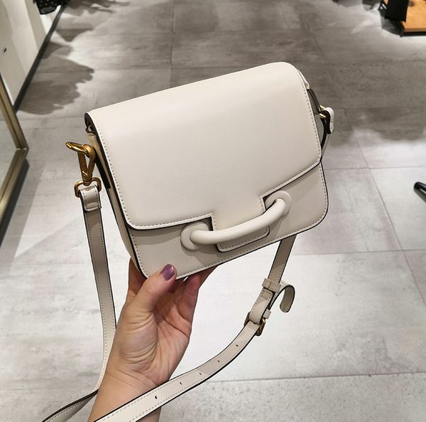 

Crossbody soft leather bag female 2020 new high-level sense wild ins foreign French niche Korean version of the popular small square bag