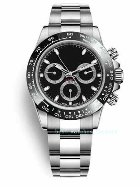 

bp 7750 + 5a asian 40mm chronograph 116500 116503 116509 stainless steel automatic men's watch christmas gift, Slivery;brown