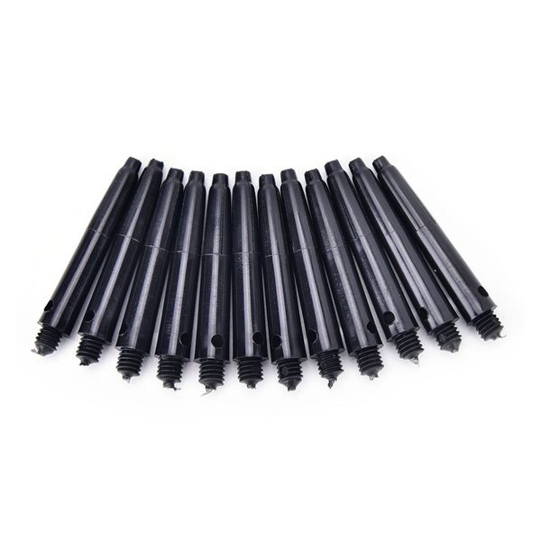 

50pcs 35/48mm black darts shafts nylon 2ba for professional darts plastic dart shafts accessories other golf products
