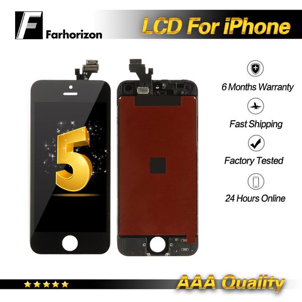 

Для iPhone 5G ЖК-Дисплей 5 5G 5S 5C SE Класс А +++ качество Полная Сборка Сенсорный Экран Digitiz
