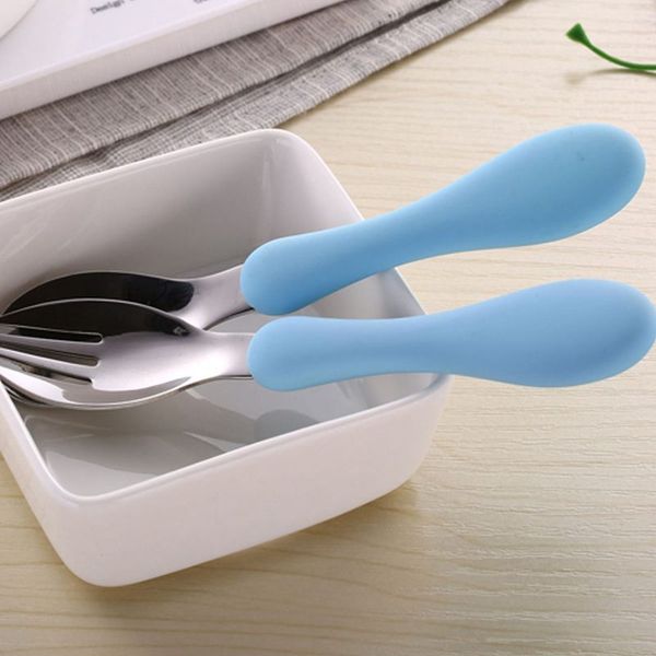 

life children stainless cutlery set with spoon fork and travel case