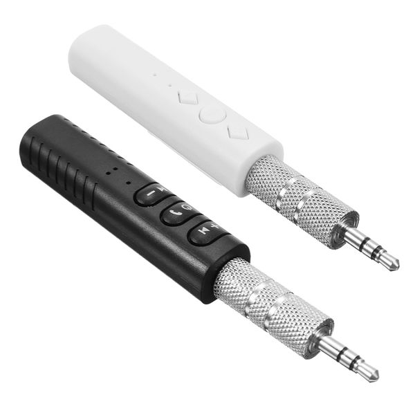 

kroak handswireless car bluetooth receiver car kit 3.5mm aux music stereo audio adapter usb charger white/black