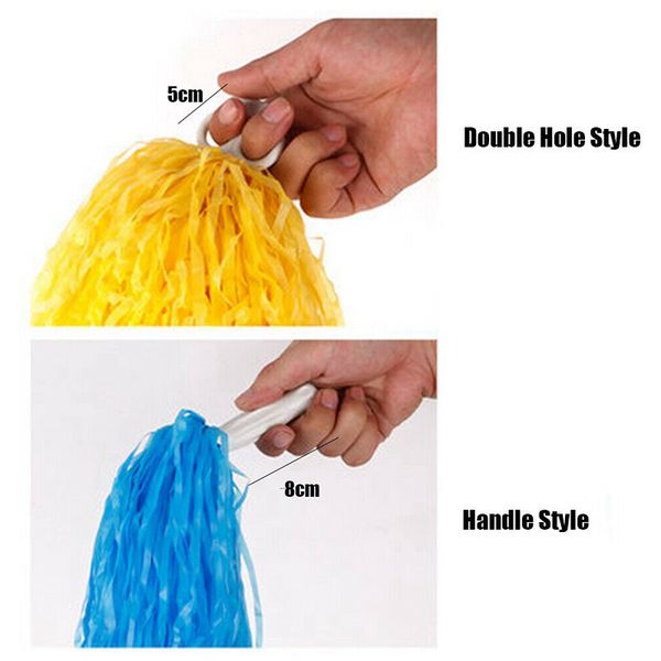 

2pcs girls cheerleader pom poms cheerleading cheer dance party club decor sal99