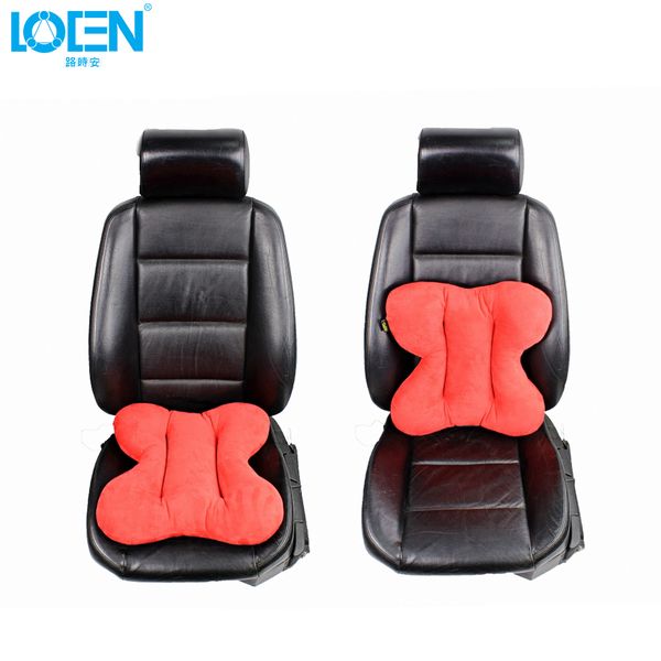 

loen высокой эластичностью замша автомобиля подушки сиденья super soft поясничные подушки сиденья бабочка форма крышки для дома и офиса стул