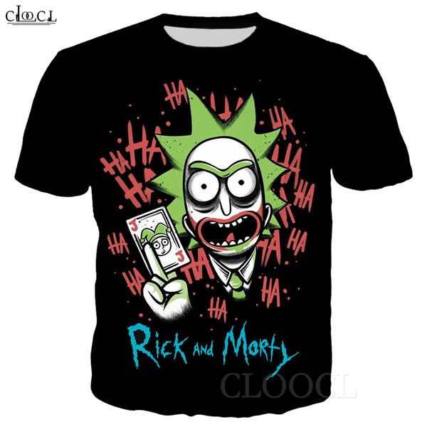 

2020 моды аниме рикки и морти t рубашка мужская женская tops 3d full отпечатано с коротким рукавом harajuku streetwear новый стиль, White;black