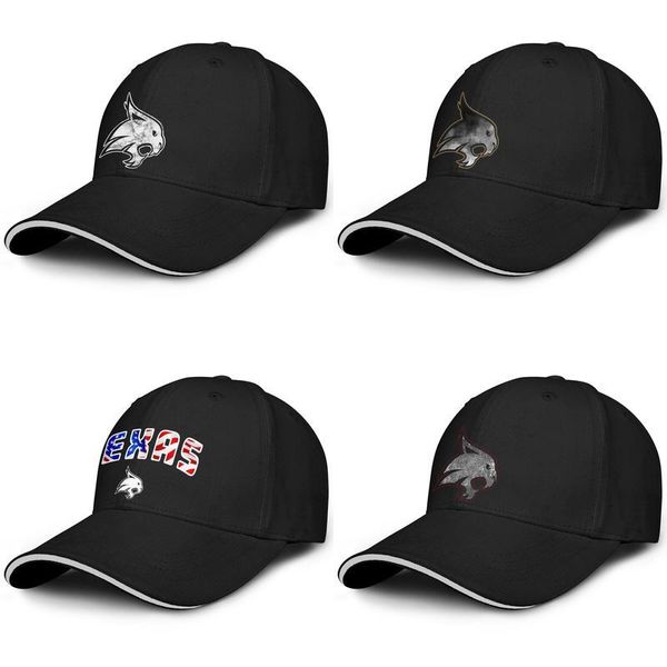 

штата техас бобкэтс футбол старый логотип печати черный для мужчин и женщин бейсболки прохладного установлены гольф прохладно персонализиров, Blue;gray