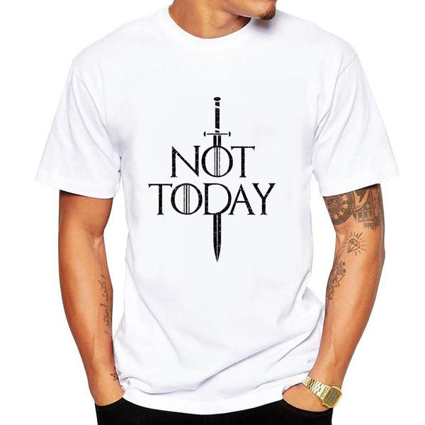 

mens summer short sleeve t-shirt not today t-shirt tees casual letter print white t-shirt streetwear, White;black