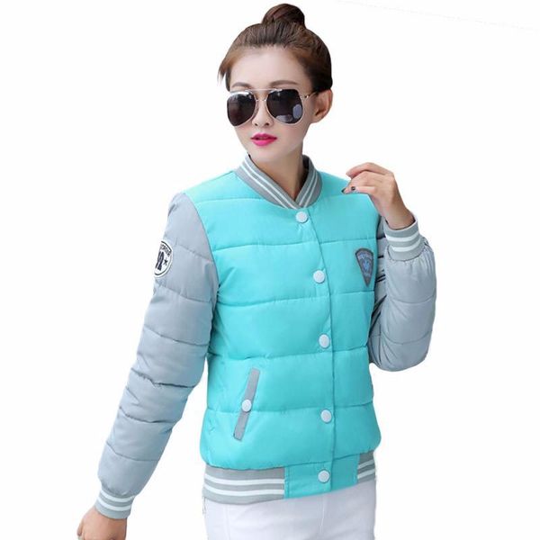 

2018 new winter jacket women korea fashion uniform warm jackets winter coat women cotton female parkas women's jacket, Black