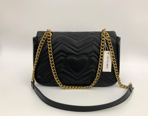 Borse da donna nuove di design di alta qualità Famose borse a tracolla a catena d'oro Borsa a tracolla Soho Borsa a tracolla da discoteca Portafoglio 26 cm