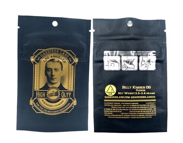 

воздухопроницаемый запах Mylar Ziplock мешок сухой травы Гарнизон-лейн Билли Кимбер огнестойкий для детей встать термоизоляция полиэтиленовый пакет сумка