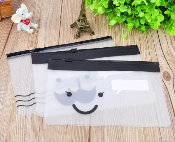 

200pcs 20.5cmx13.5cm creativity printed pvc flag bag organizer, Blue;pink