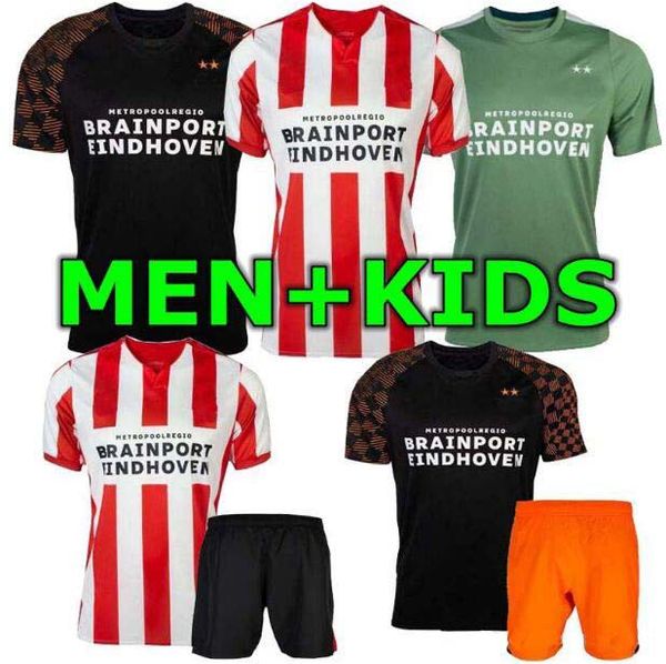 

19 20 psv eindhoven home away man and kids soccer jersey kits child h.lozano maxi pereiro .de jong 2019 home boy set jersey football shirts, Black;yellow