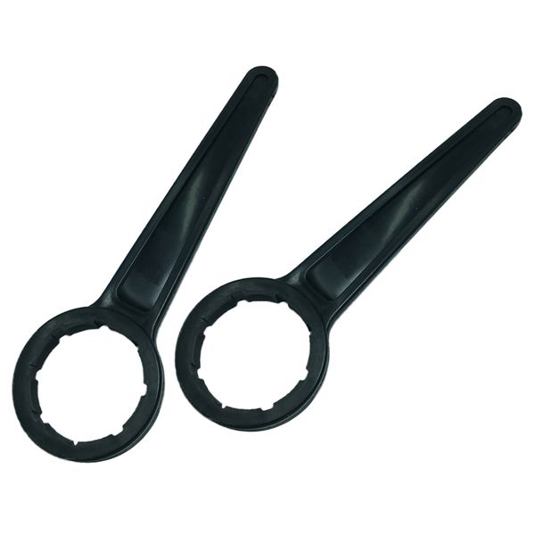

2-pcs durable plastic bucket can opener, 56mm bucket lid wrenches, opener tool for 5l-10l water barrel bucket - black