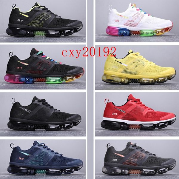

Air eeed cu hion men hoe de igner navy blue grey yellow red black white neaker trainer running hoe
