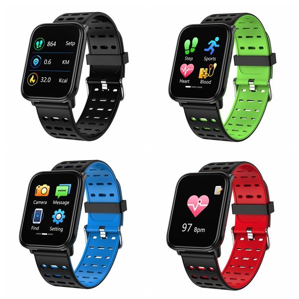 

new smart fitness bracelet touch screen lcd pedometer message heart rate time sleep snap sports pedometer fitness accessories