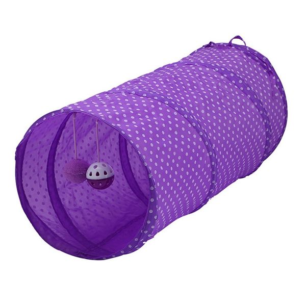 

pet cat toy solid color складной полиэстер ткань tunnel палатка канал поставка других товаров cat