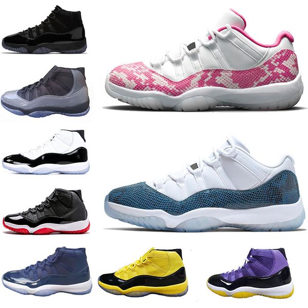 

оптовая новый jumpman атмосфера серый синий 11 11s конкорд 45 баскетбольная обувь шмель змеиная шапка и платье женщины мужские кроссовки кро