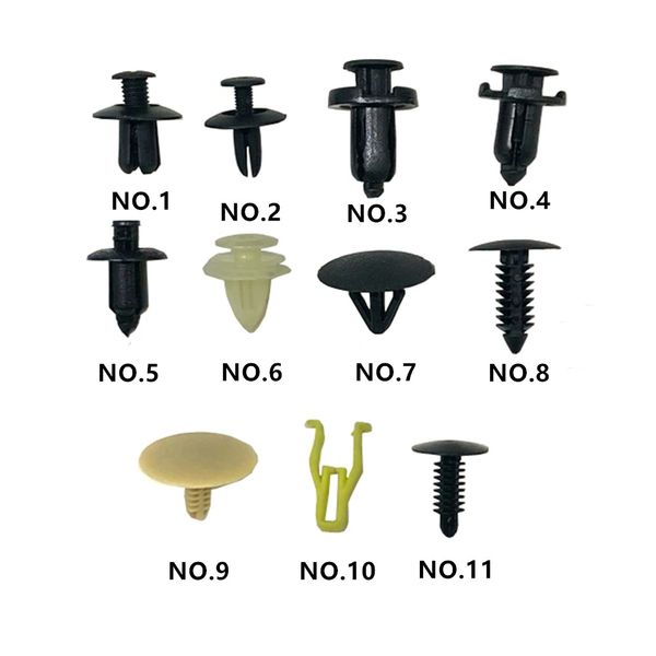 

10pcs auto plastic fastener rivet clip for byd roof cover door panel fender center console sealing strip trunk bumper buckle