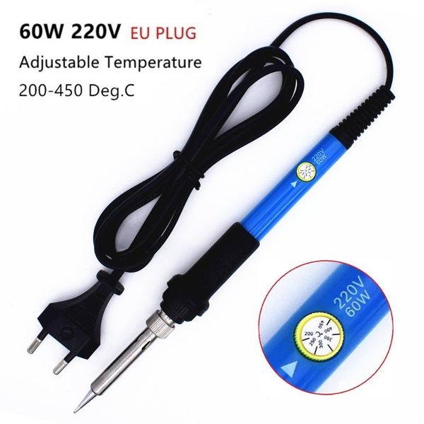 

electric soldering iron gun adjustable temperature 60w 220v welding gun tool electronic welding repair tools repair tool eu plug