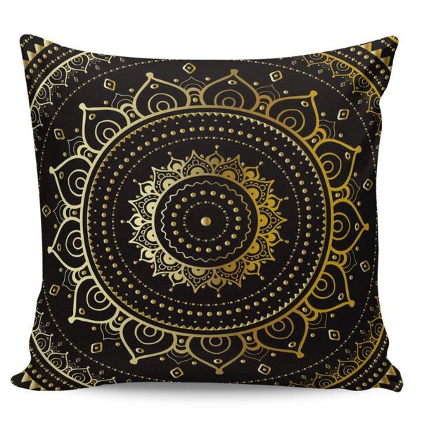 

golden mandala pillow covers cases cushion pillowcase square print pillow case