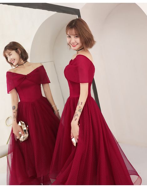 

off shoulder hi lo prom dress soft tulle with satin party dresses ball gown accept custom made, Black