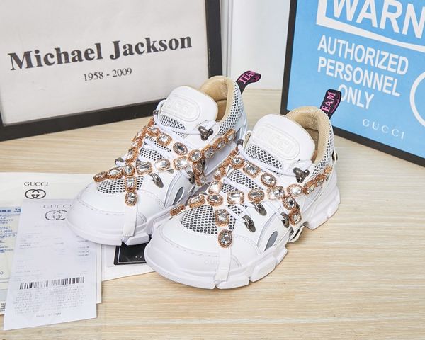 

flashtrek designer sneaker with removable crystals mens luxury designer shoes casual fashion luxury designer womens shoes sneakers