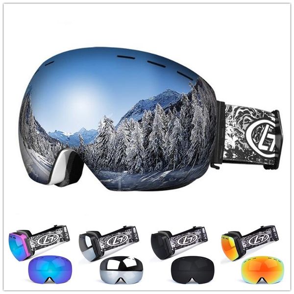 

lumiparty winter snow sports snowboard ski goggles double layer anti-fog uv protection snowmobile skiing skating mask