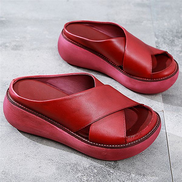 

women open toe wedges slippers shoes summer beach walk shoes casual women fish mouth platform slope, Black