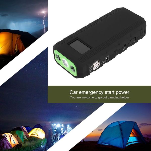 

new 400a lcd display 12v 4 usb portable mini car emergency jump starter battery charger power bank