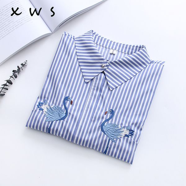 

black flower print blouse women turn down collar button down blouse shirt casual cotton shirts 2019 summer embroidery shirt, White