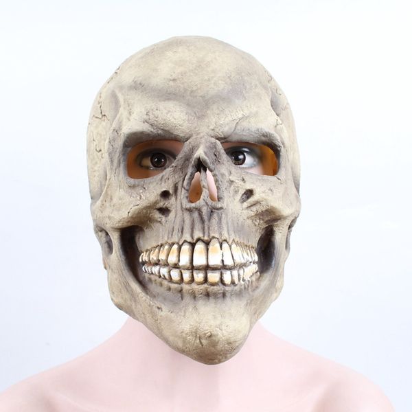 

halloween skull latex mask scary party dress up props halloween masquerade costume