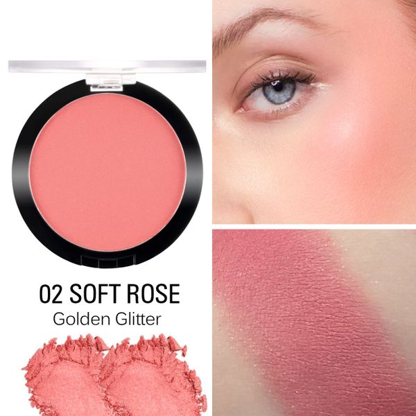 

2019 4 colors makeup cheek blush powder blusher different color powder pressed foundation face makeup blusher