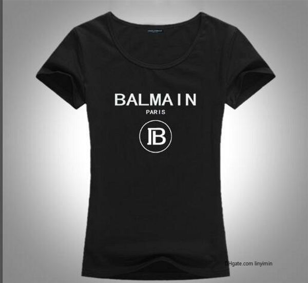 

balmain men дизайнеры мужские футболки женские футболки blamain мб печать мода простой круглый воротник t-рубашка из чистого хлопка дышащий, White