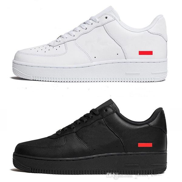 

new supr for 1 2020ss low black cu9225-001 1s men women casual shoes 1s white black skateboard shoes 36-45, White;red