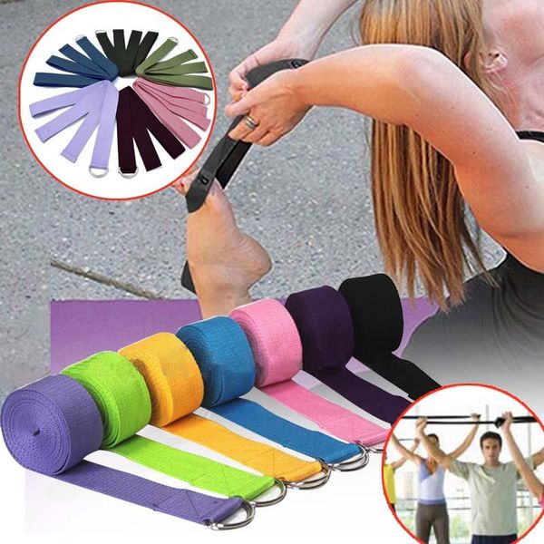 

yoga pilates exercise cotton cotton 7 colors waist gym leg strap sport health & beauty