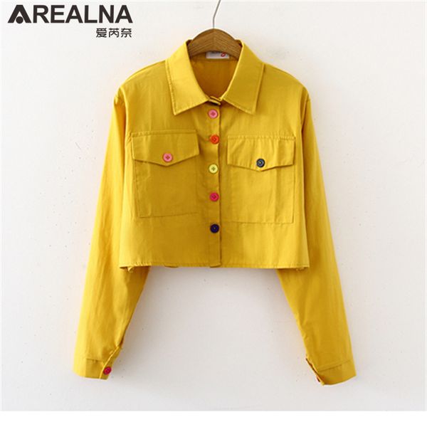 

kimono loose cardigan blouse women shirt 2019 new fashion woman blouses white yellow ultra short long sleeve ladies blouses
