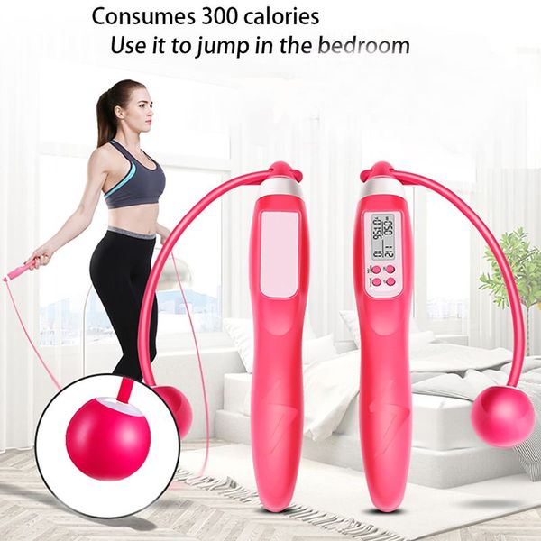 

jump rope ropeless/wireless/cordless calorie counter electronic counting skip ropes body building fitness accessories electronic