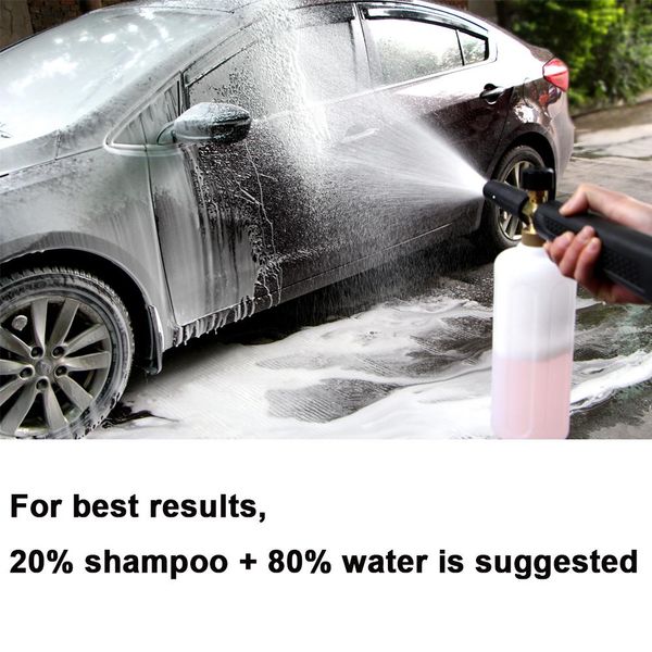 

dragonpad high pressure snow foam lance for k2/ series soap foamer adjustable foam nozzle generator car washer wash