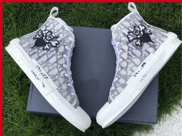 

flowers technical canvas b23 high sneakers in oblique mens shoes womens fashion sneakers casual shoes9 us 11, Black
