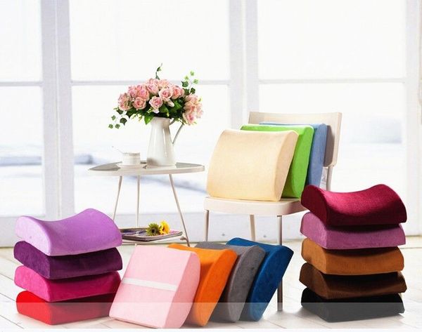

memory foam lumbar back support cushion pillow for office home car seat chair