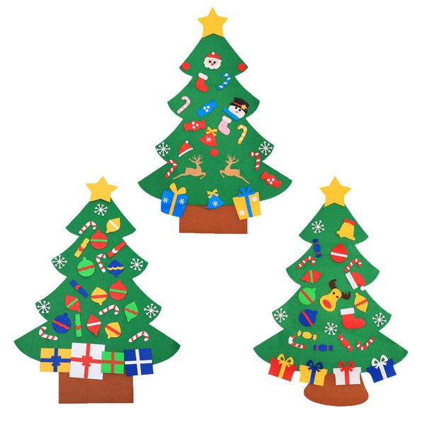 

christmas decorations children's handmade puzzle diy three-dimensional christmas tree children's gift pendant